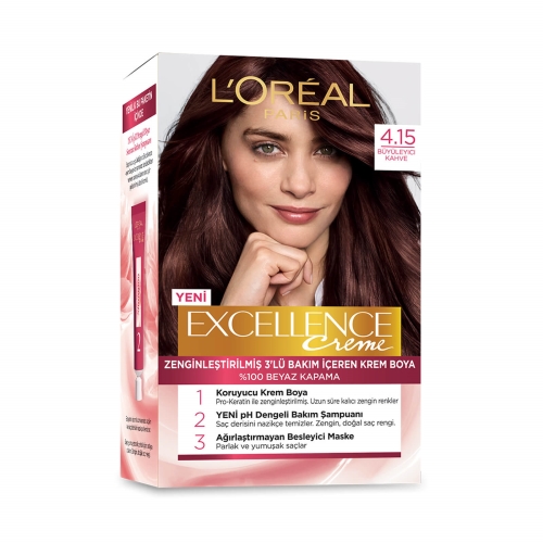 L'Oréal Paris Excellence Creme Saç Boyası 4-15 Büyüleyici Kahve