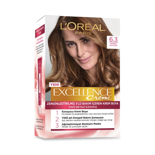 L'Oréal Paris Excellence Creme Saç Boyası 6-3 Badem Kahvesi