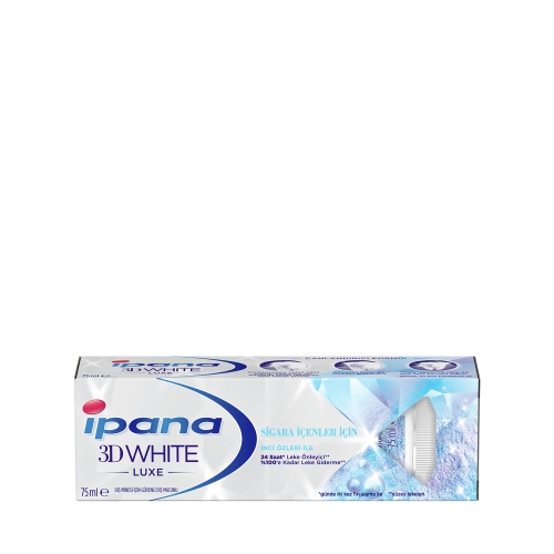 İpana 3 Boyutlu Beyazlık Luxe Diş Macunu Anti-Tobacco Glow Sigara İçenler İçin 75 ML