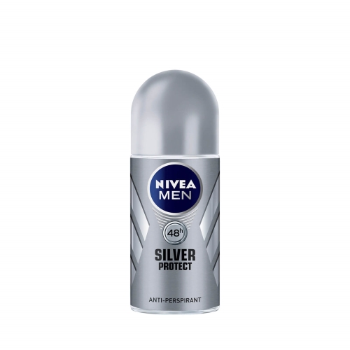 Nivea Deodorant Roll-On Silver Protect For Erkek 50 Ml