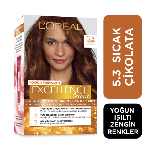 L'Oréal Paris Excellence Intense Saç Boyası 5-3 Sıcak Çikolata