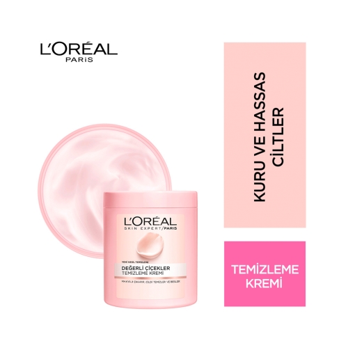 L'Oréal Paris Değerli Çiçekler Temizleme Kremi 200 Ml Kuru/Hassas