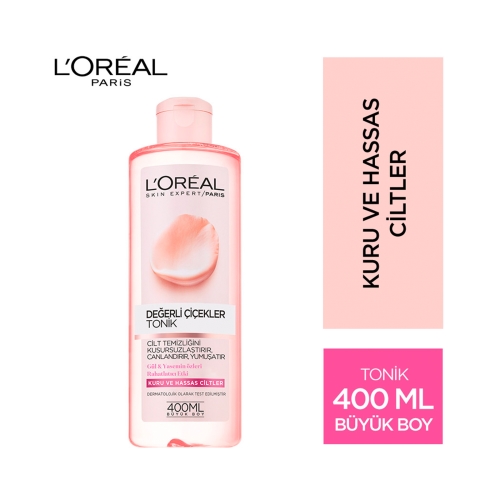 L'Oréal Paris Değerli Çiçekler Tonik 400 Ml Kuru ve Hassas