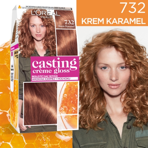 L'Oréal Paris Casting Crème Gloss Saç Boyası 732 Krem Karamel