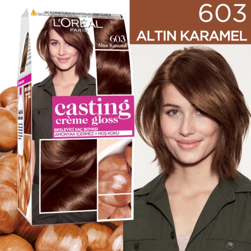 L'Oréal Paris Casting Crème Gloss Saç Boyası 603 Altın Karamel