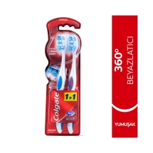 Colgate 360 Optik Beyaz Yumuşak Beyazlatıcı Diş Fırçası 1+1