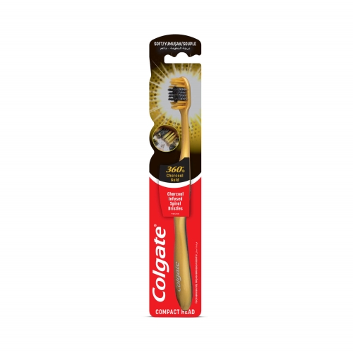 Colgate 360° Charcoal Gold Yumuşak Diş Fırçası