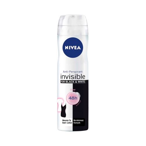 Nivea Deodorant Sprey Invisible Black&White Clear Kadın 150 Ml