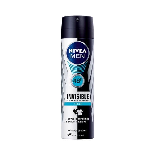 Nivea Deodorant Sprey Invisible Black&White Fresh Erkek 150 Ml