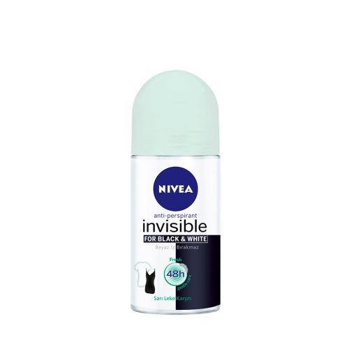 Nivea Deodorant Roll-On Invisible Black&White Fresh Kadın 50 Ml