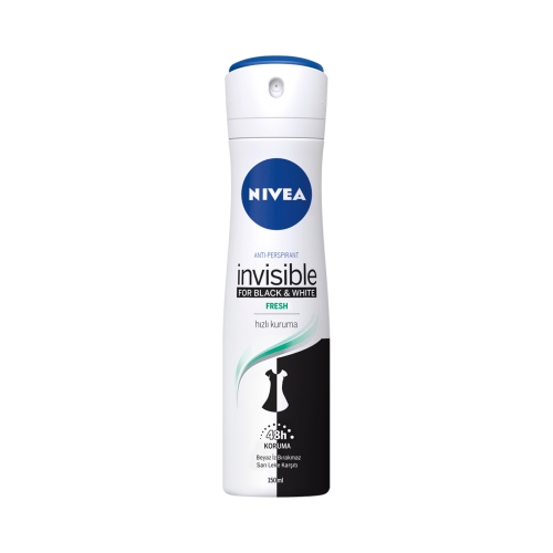 Nivea Deodorant Sprey Invisible Black&White Fresh Kadın 150 Ml