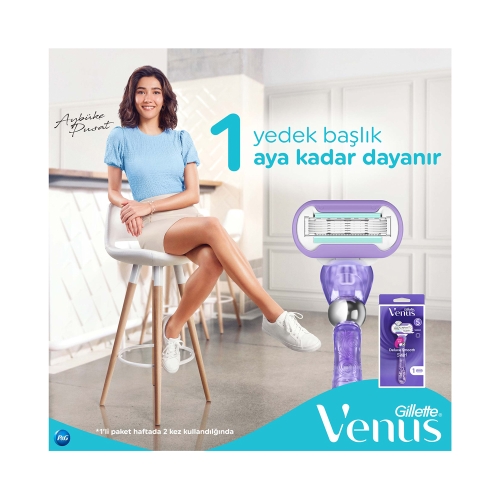 Gillette Venus Swirl Extra Smooth Kadın Tıraş Makinesi Yedekli