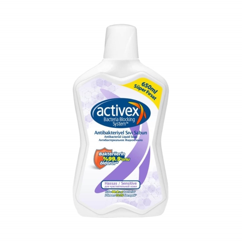 Activex Hassas 650 Ml Anti Bakteriyel Sıvı Sabun