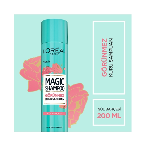 L'Oréal Paris Magic Shampoo Görünmez Kuru Şampuan 200ml -Gül Bahçesi
