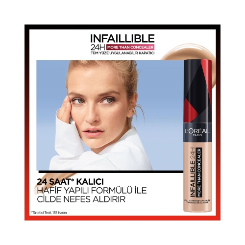 L'Oréal Paris Infaillible Tüm Yüze Uygulanabilir Kapatıcı 326 Vanilla