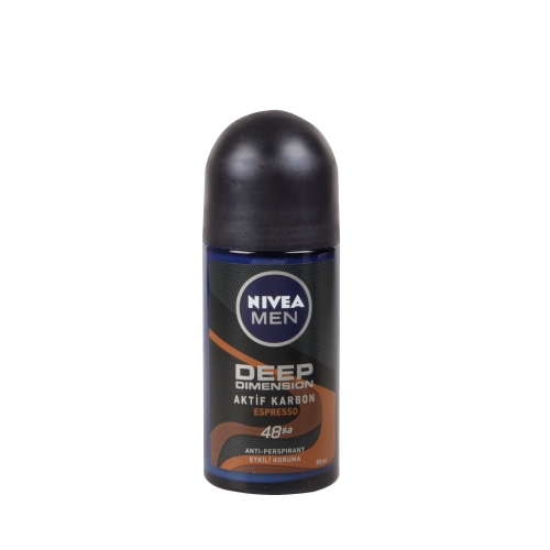 Nivea Deodorant Roll-On Aktif Karbon Deep Espresso Erkek 50 Ml