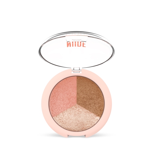 Golden Rose Nude Look Baked Trio Face Powder Mix