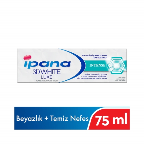 İpana 3 Boyutlu Beyazlık Luxe Diş Macunu Intense 75 Ml