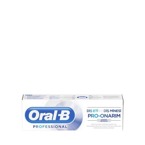 Oral-B Professional Diş Eti ve Diş Minesi Pro-Onarım Hassas Beyazlık Diş Macunu 75 Ml
