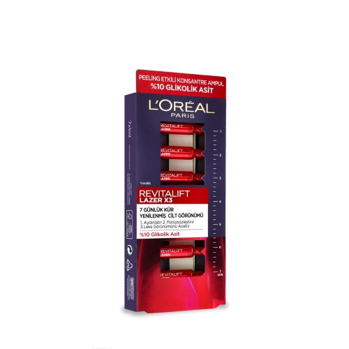 L'Oréal Paris Revitalift Lazer X3 Serum 7 Günlük Kür Peeling Etkili Ampul