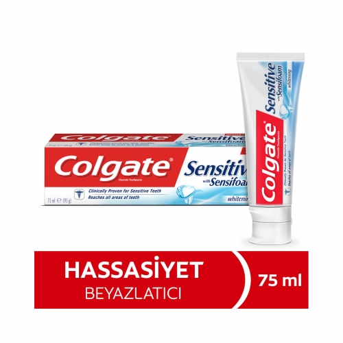 Colgate Sensitive Sensifoam Beyazlatıcı Diş Macunu 75 Ml