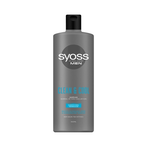 Syoss Erkek Şampuan Clean & Cool 500 Ml