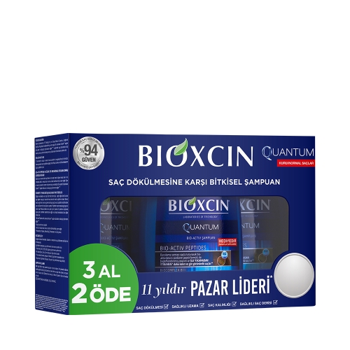 Bioxcin Quantum Kuru-Normal Saçlar için Şampuan (3Al 2 Öde)