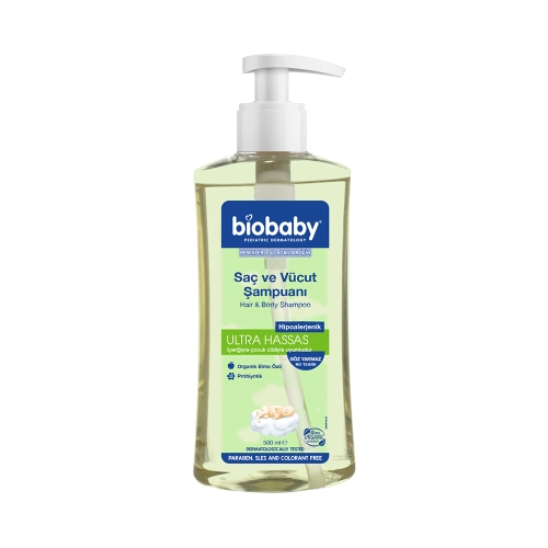 Biobaby Günlük Bakım Saç ve Vücut Şampuanı 500 Ml