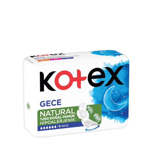 Kotex Natural Ultra Tekli Paket Gece 6'lı