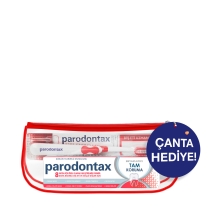 Parodontax Tam Koruma Beyazlatıcı 75 Ml + Diş fırçası (Çanta Hediyeli Set)
