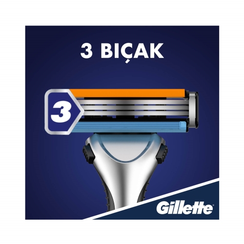Gillette Sensor3 Tıraş Makinesi + Yedek Tıraş Bıçak 6'lı