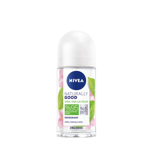 Nivea Deodorant Roll-On Naturally Good Doğal Yeşil Çay Özleri Kadın 50 Ml