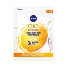 Nivea Q10 Energy C Vitamini 10 Dakika Kağıt Maske 1 Adet