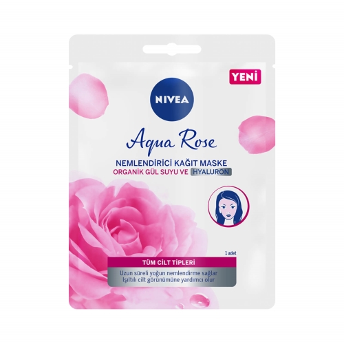 Nivea Aqua Rose Nemlendirici 10 Dakika Kağıt Maske 1 Adet
