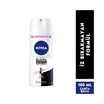 Nivea Deodorant Sprey Invisible Black&White Clear Kadın 100 Ml