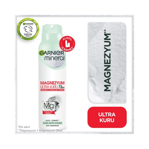 Garnier Mineral Deodorant Magnezyum Ultra Kuru 150 Ml