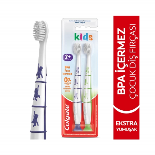 Colgate BPA İçermeyen Çocuk Diş Fırçası Ekstra Yumuşak 1+1
