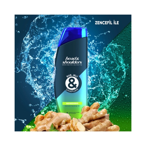 Head&Shoulders Duş Jeli ve Şampuan Refreshing 360 Ml