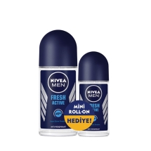 Nivea Deodorant Roll-On Fresh Erkek 50 Ml + Mini Roll-On 25 Ml Set