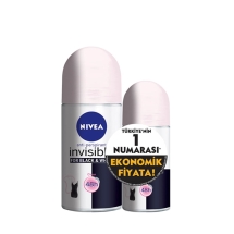 Nivea Deodorant Roll-On Invisible Black&White Clear Kadın 50 Ml + Mini Roll-On 25 Ml Set
