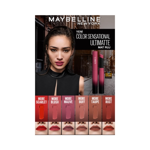 Maybelline New York Color Sensational Ultimatte Ruj 299 More Scarlet