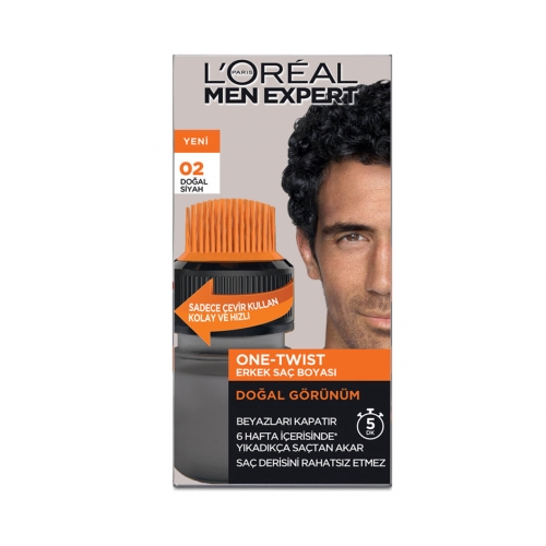 L'Oréal Paris Men Expert One-Twist Erkek Saç Boyası Siyah 02