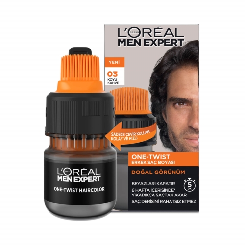 L'Oréal Paris Men Expert One-Twist Erkek Saç Boyası Koyu Kahve 03