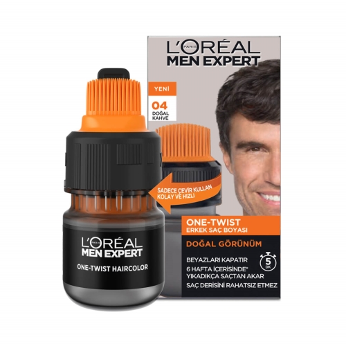 L'Oréal Paris Men Expert One-Twist Erkek Saç Boyası Kahve 04