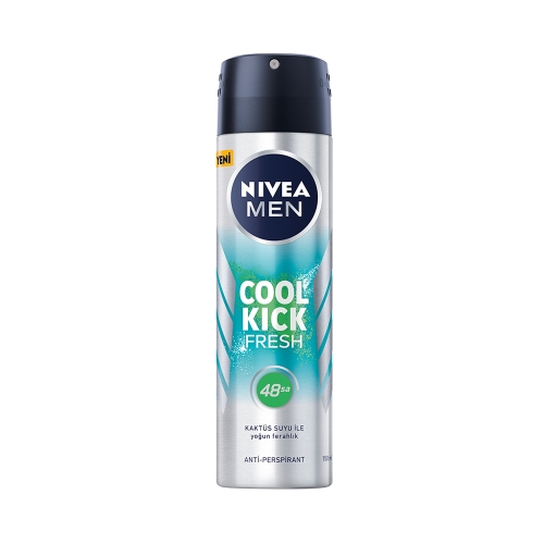 Nivea Deodorant Sprey Cool Kick Fresh Kaktüs Suyu İle Yoğun Ferahlık For Erkek 150 Ml