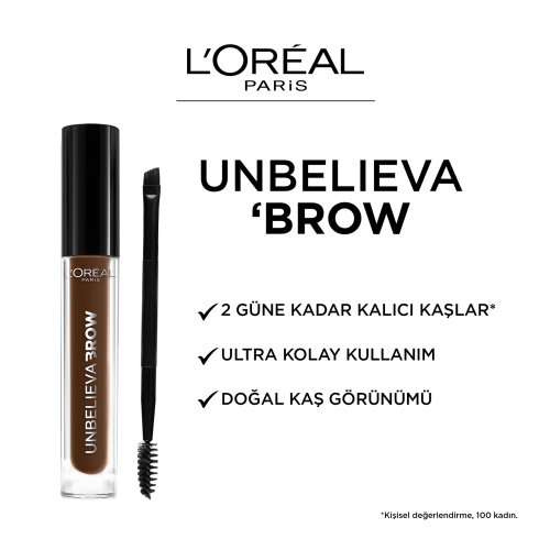 L'Oréal Paris Unbelieva Brow Uzun Süre Kalıcı Kaş Jeli - 105 Brunette