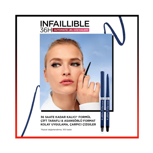 L'Oréal Paris Infaillable Automatic Jel Göz Kalemi - Mavi