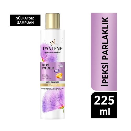 Pantene PRO-V İpeksi Parlaklık Sülfatsız Şampuan 225 Ml