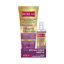 Bioblas Collagen Saç Kremi 250 Ml+Sıvı Saç Kremi 115 Ml