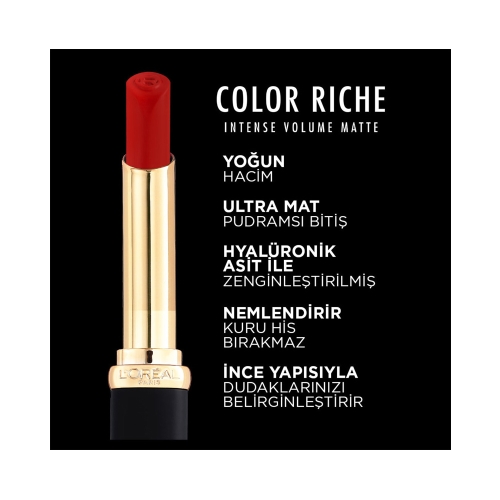 L'Oréal Paris Color Riche Intense Volume Matte Ruj - 241 Coral Irreverent